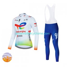 Tenue Maillot M/L + Collant à Bretelles Hiver Thermal Fleece 2022 Team TotalEnergies N001